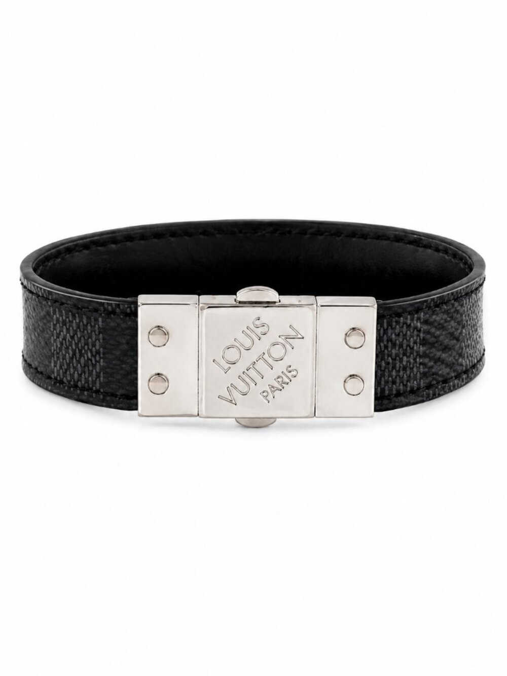 Louis Vuitton Damier Graphite Reversible Bracelet – Black (Pre-Loved)
